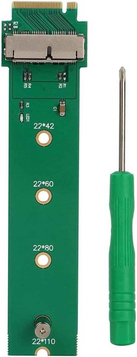 SD naar M.2 Adapterkaart voor SSD (12/16 Pins) - Compatibel met diverse M.2 NGFF modules