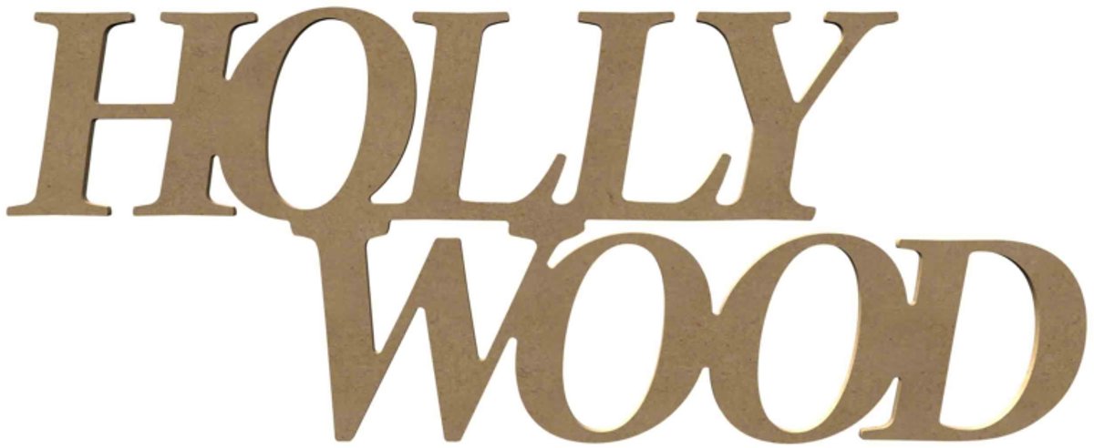Gomille MDF decoratiefiguur Hollywood 58 cm knutselplezier.