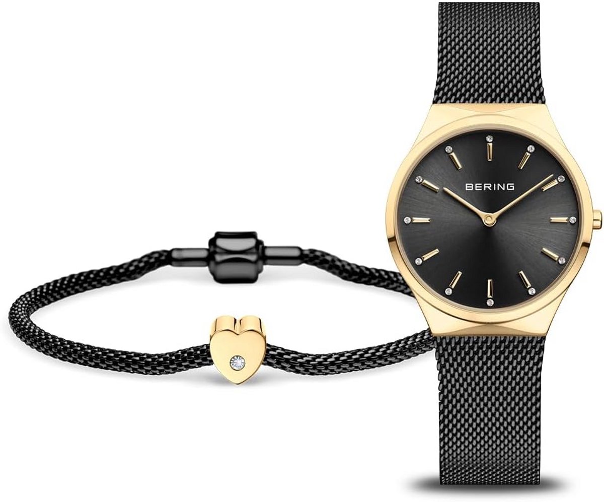 Dameshorloge Analoog Zwart met Roestvrij Stalen Armband - Japans Kwarts