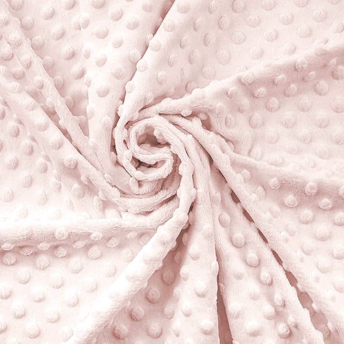 Craft Loom - Hoogwaardige minky stof, pastelroze - roze