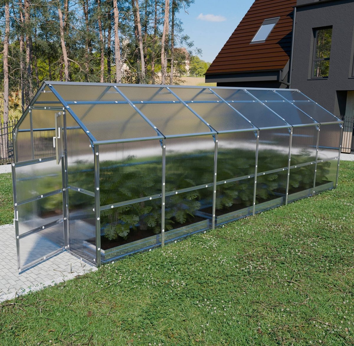 Klasika Polycarbonaat tuinkas 2,35x6m 14,1m² Bernard