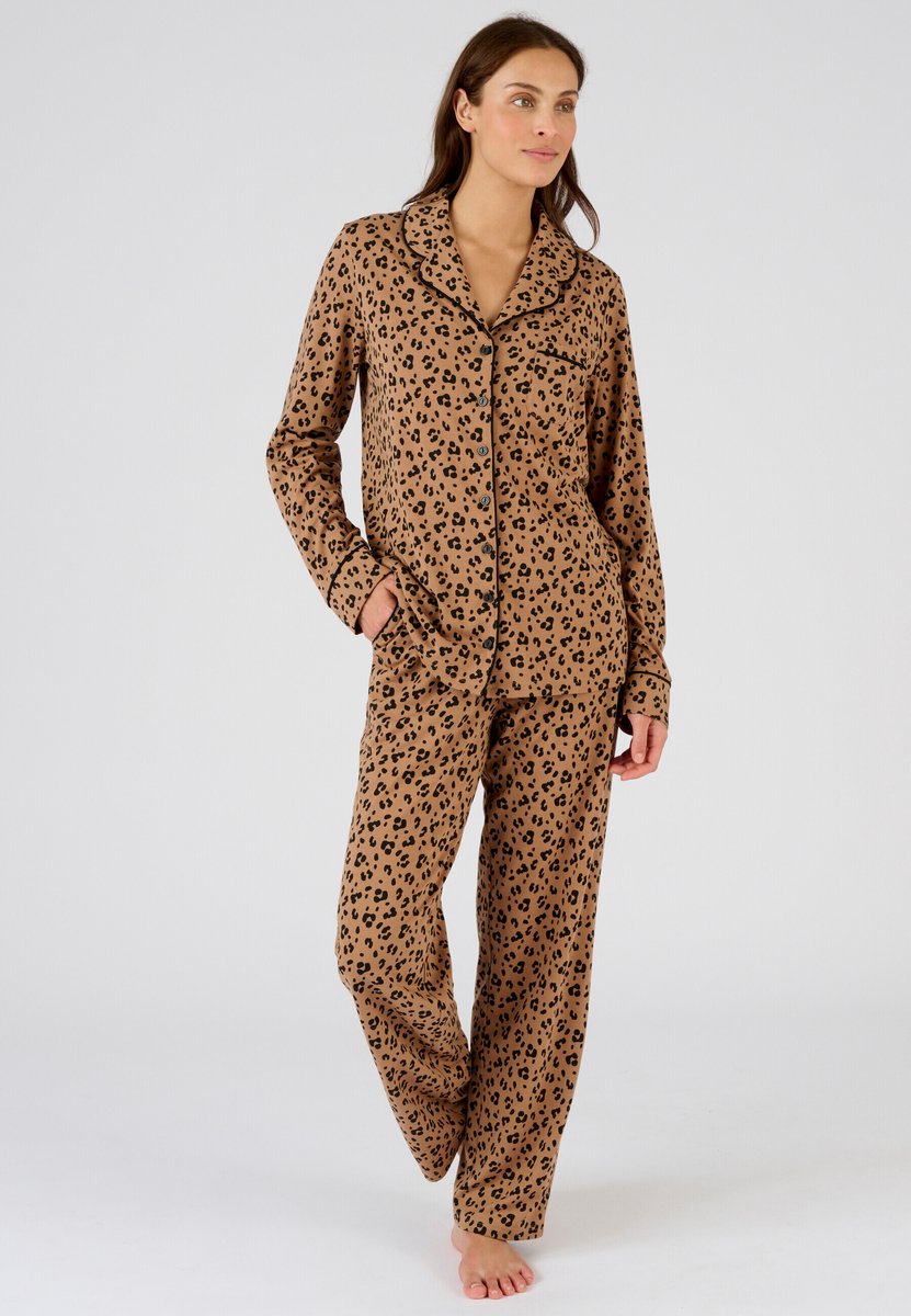 Damart - Pyjama met knoopsluiting Thermolactyl - Dames - Beige - 38-40 (S)