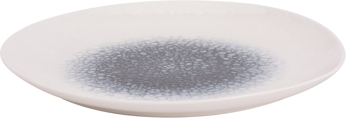 Maastricht Porselein Bord Grey Mineralis Organic 20 cm 2 stuks