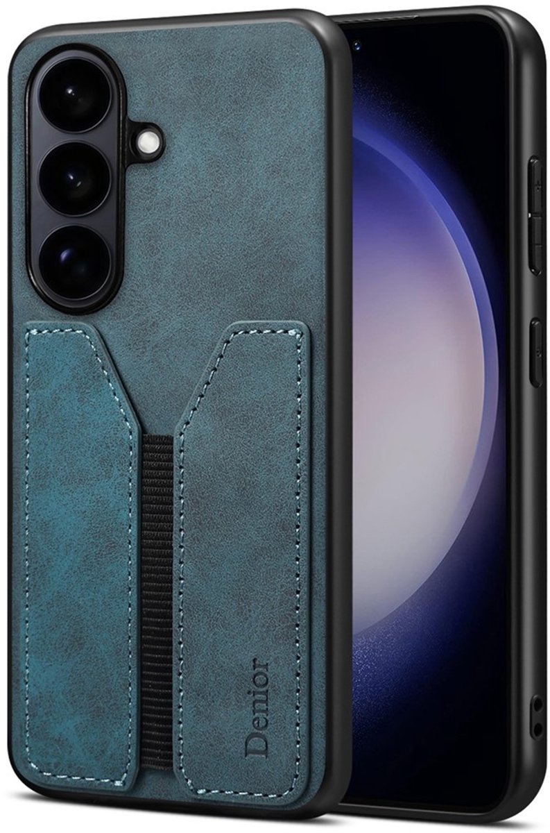 Denior Geschikt voor Samsung Galaxy S26 hoesje - Backcover met kaarthouder - Blauw