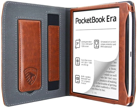 Hoesje Geschikt voor Pocketbook Era Luxe Hoes Beschermhoes Cover Cognac Bruin van Hoesje  — afbeelding 4