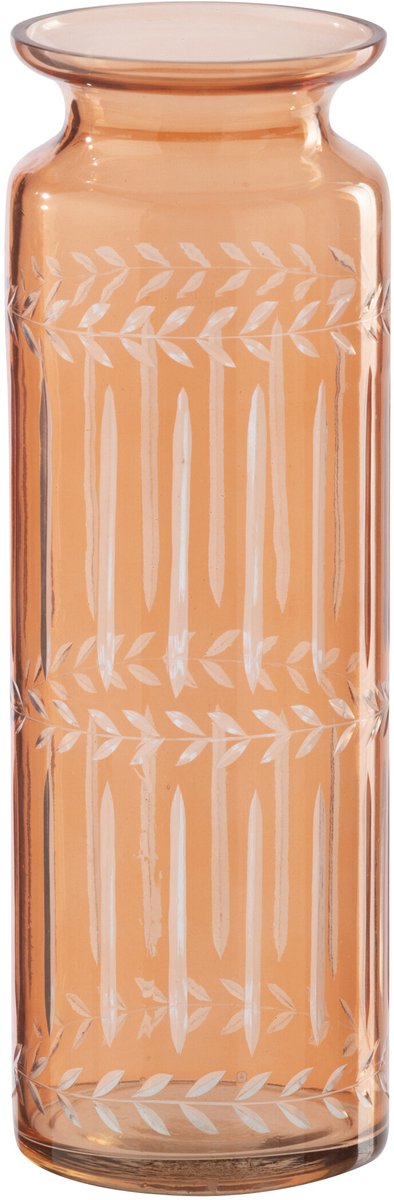 J-Line vaas - glas - oranje - small