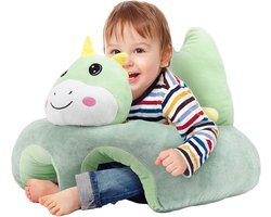 Babybanksteunstoel | Stoel voor baby en peuter | Zachte stoelhoes | Pluche zitkussen | Leren zitten | Veiligheidsstoel - 54 x 54 cm