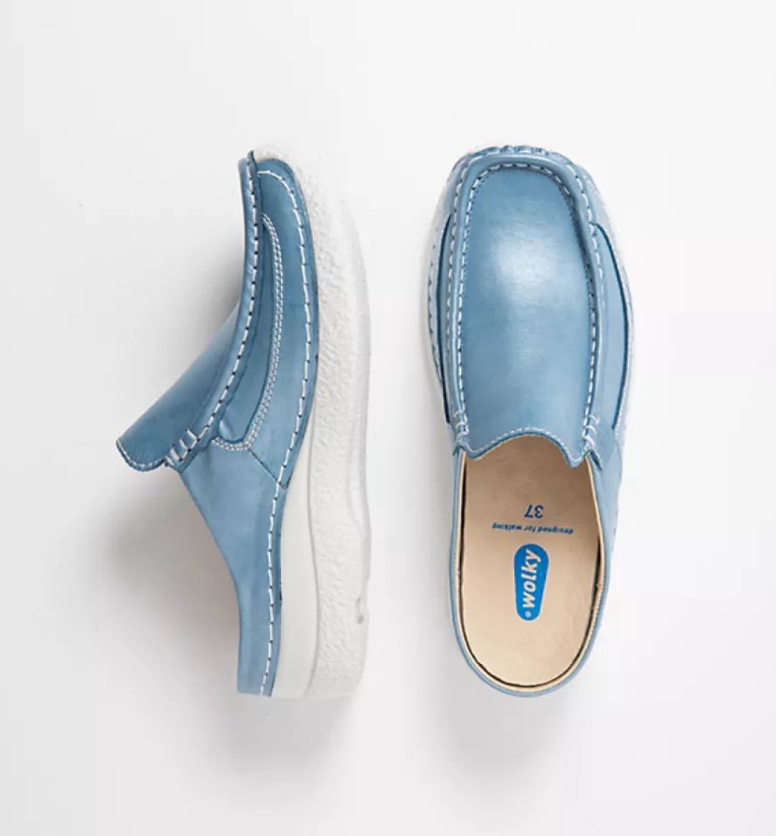 Roll Slide Argento leather