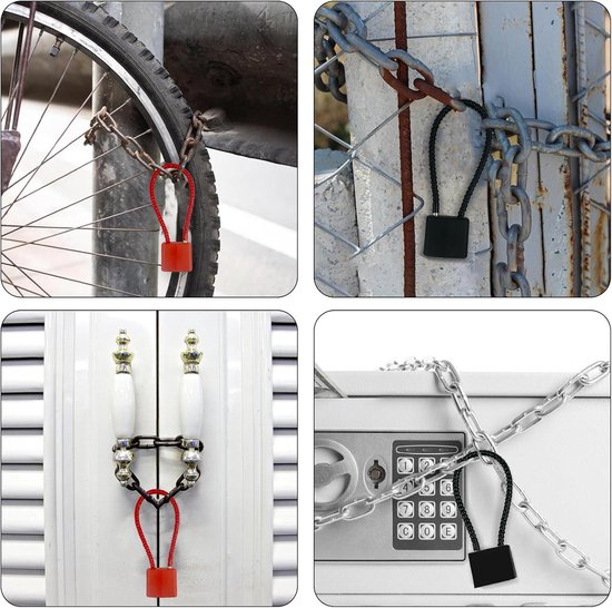 Kabelslot met Sleutel, Verstelbare Vervormbare Kabelsloten | Stalen Touw Hangsloten met Dezelfde Sleutels, Zwart Hangslot Flexibele Kabel, voor Koffer, Poort, Fiets, Garage Kabelslot met Sleutel, Verstelbare Vervormbare Kabelsloten | Stalen Touw Hangsloten met Dezelfde Sleutels, Zwart Hangslot Flexibele Kabel, voor Koffer, Poort, Fiets, Garage