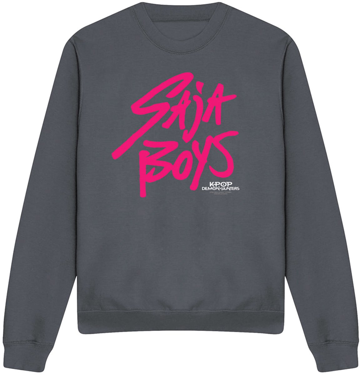 Kpop Demon Hunters Saja Boys Pink Logo sweatshirt - Antraciet - XL