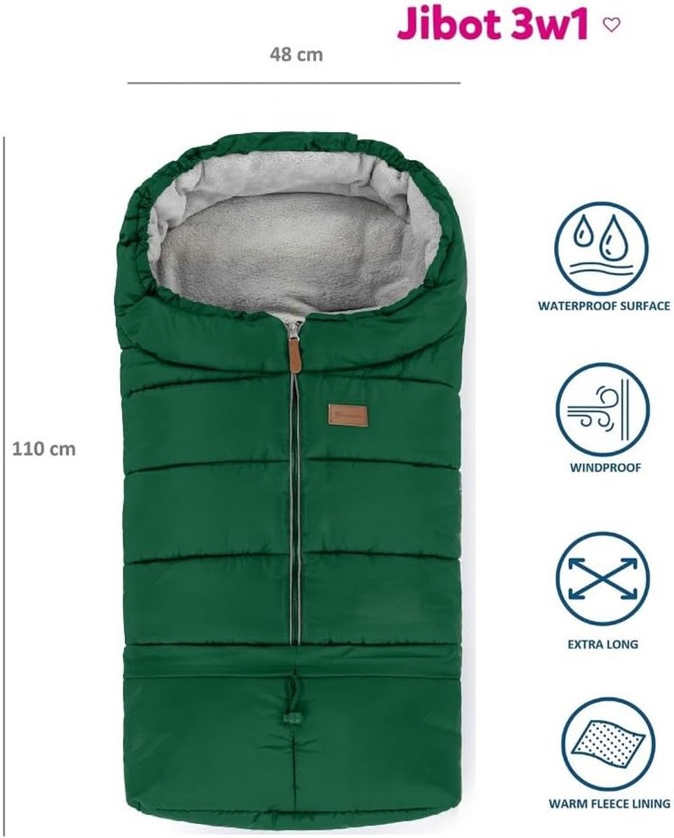 Winter Voetenzak voor Buggy en Kinderwagen - Warm, Waterproof en Winddicht – foto 6