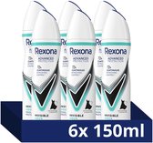 Rexona - Anti-transpirant Spray - Women Advanced Protection - Invisible Aqua - 6 x 150 ml - Voordeelverpakking