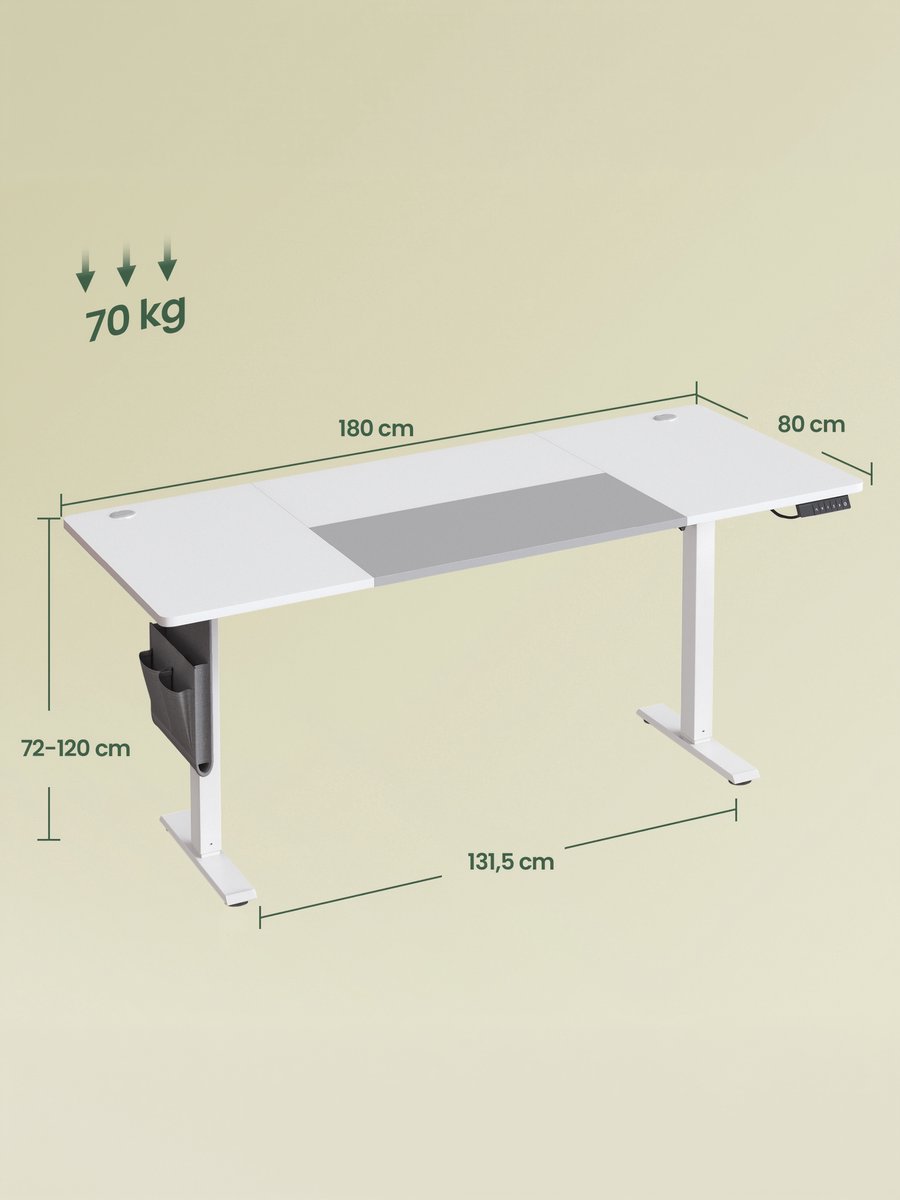 SONGMICS - Zit Sta Bureau - USB-C Aansluiting thumbnail 2