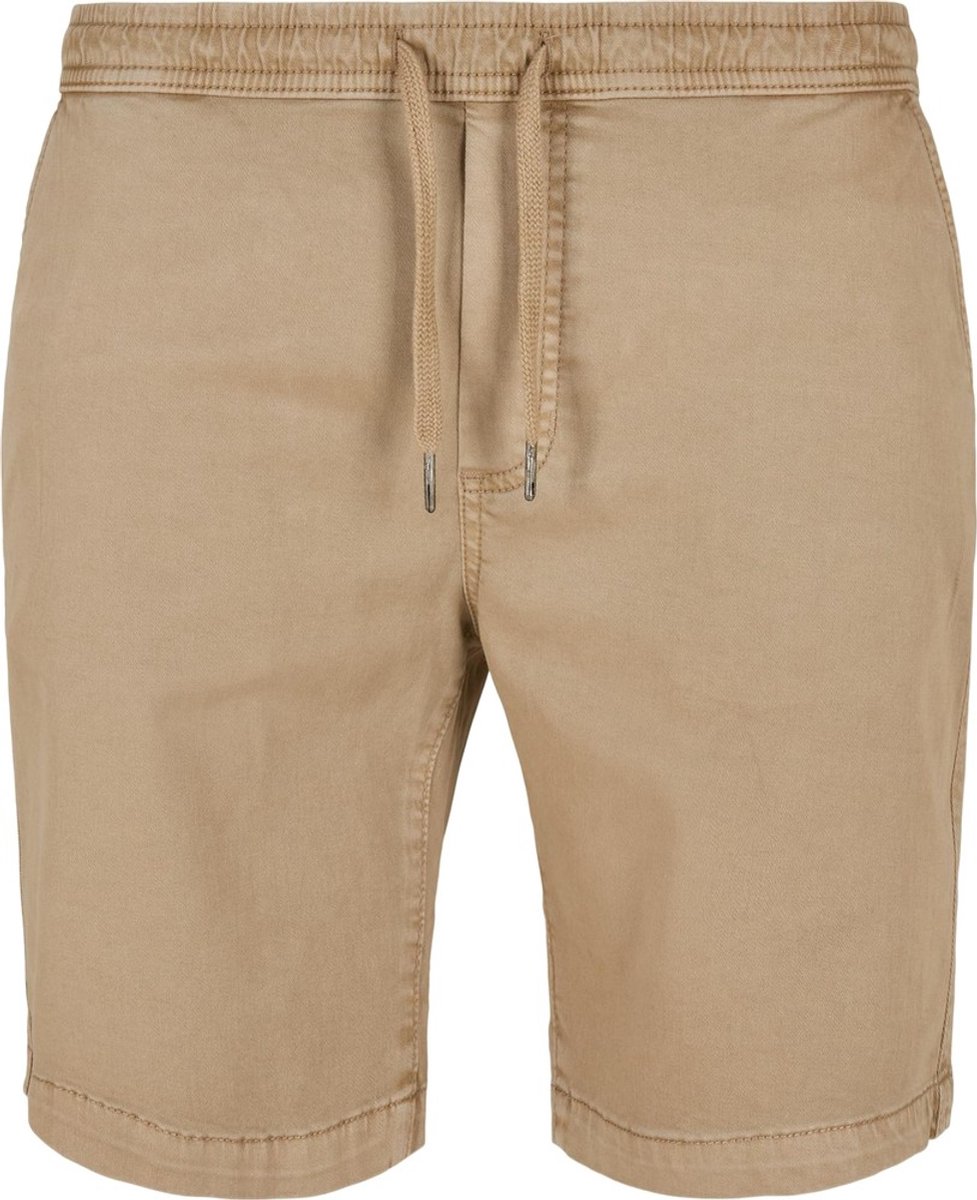 Urban Classics Stretch Twill Joggshorts Korte broek 5XL Beige