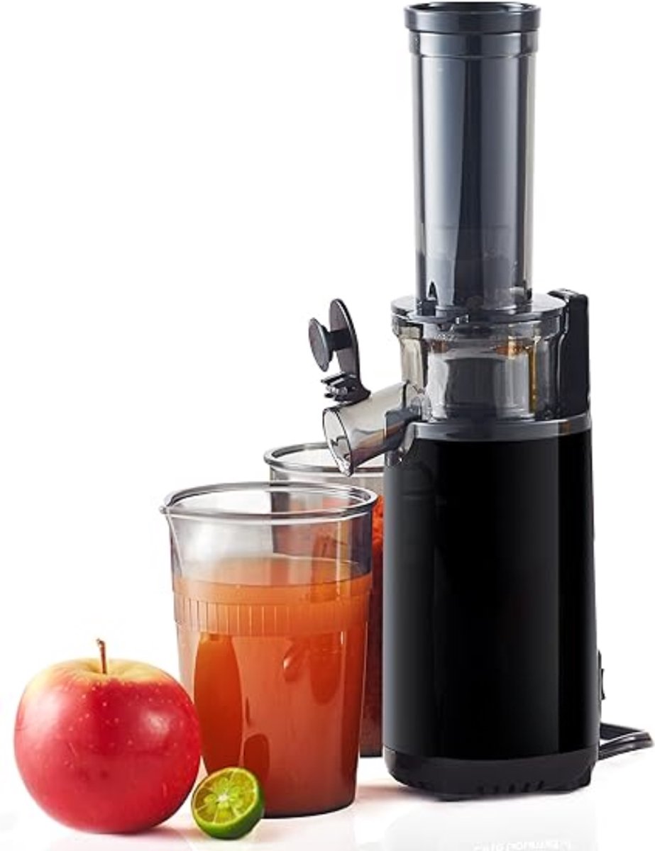 Nexvo® Sapcentrifuges groenten en fruit - Sapcentrifuges - Slowjuicer - Steenkoolgrijs - 9cm x 9cm x 30cm