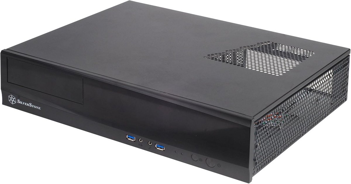 Smalle HTPC Behuizing Micro ATX Zwart - Compacte Media Center PC Kast