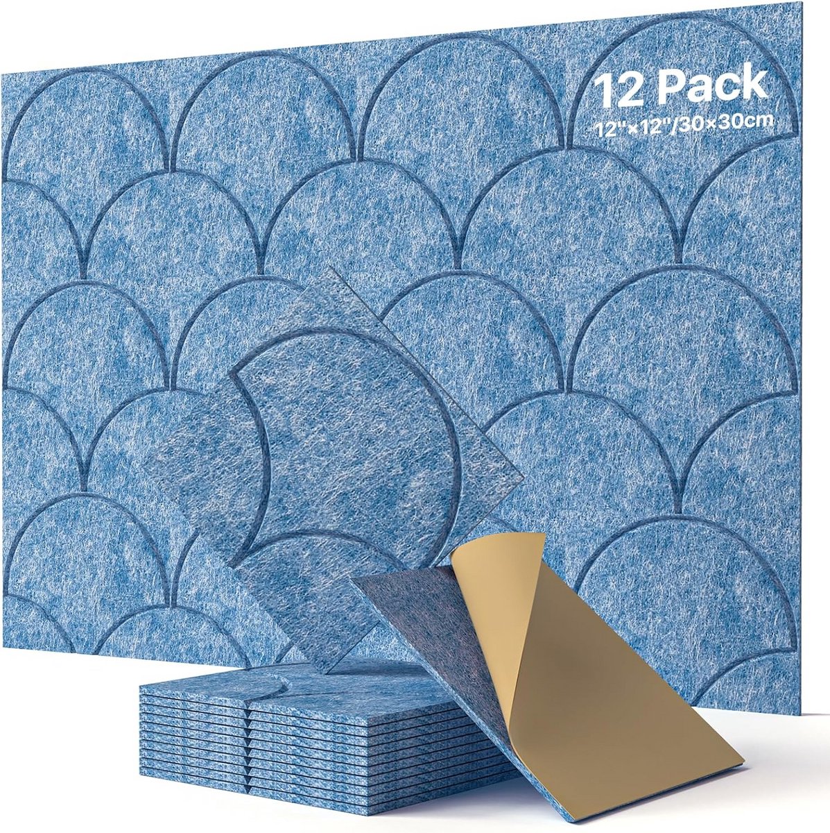 Zelfklevende Akoestische Panelen voor Geluidsisolatie en -absorptie - 30x30 cm
