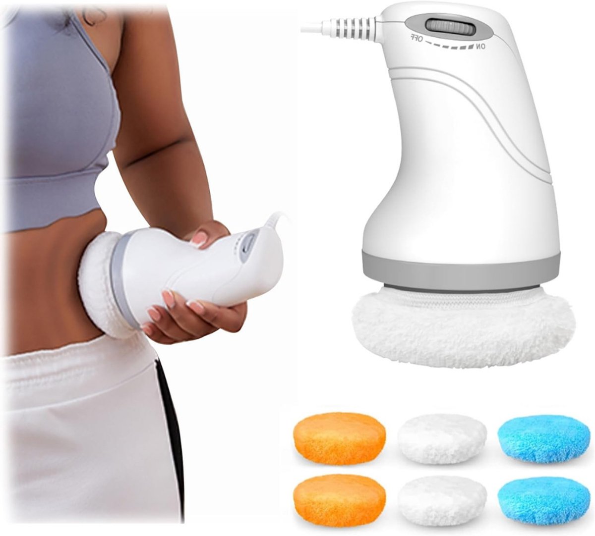 VIN® Anti Cellulite Massage Apparaat – Elektrische Cupping Set Massage – Cellulite Cups met Instelbare Snelheid – Lymfedrainage – Huidverjongingsapparaat - Cavitatie Behandeling – Incl 6 Wasbare Pads