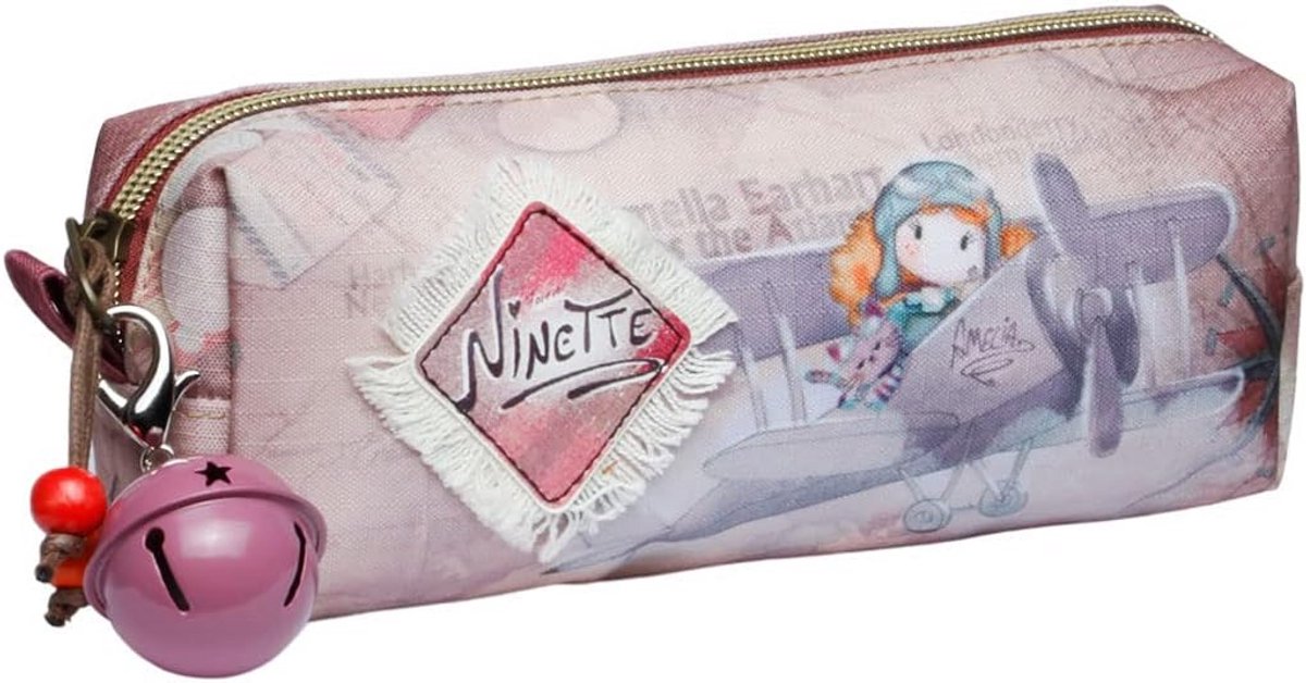 Vierkante Pennenhouder met Rits - Etui voor School en Kantoor