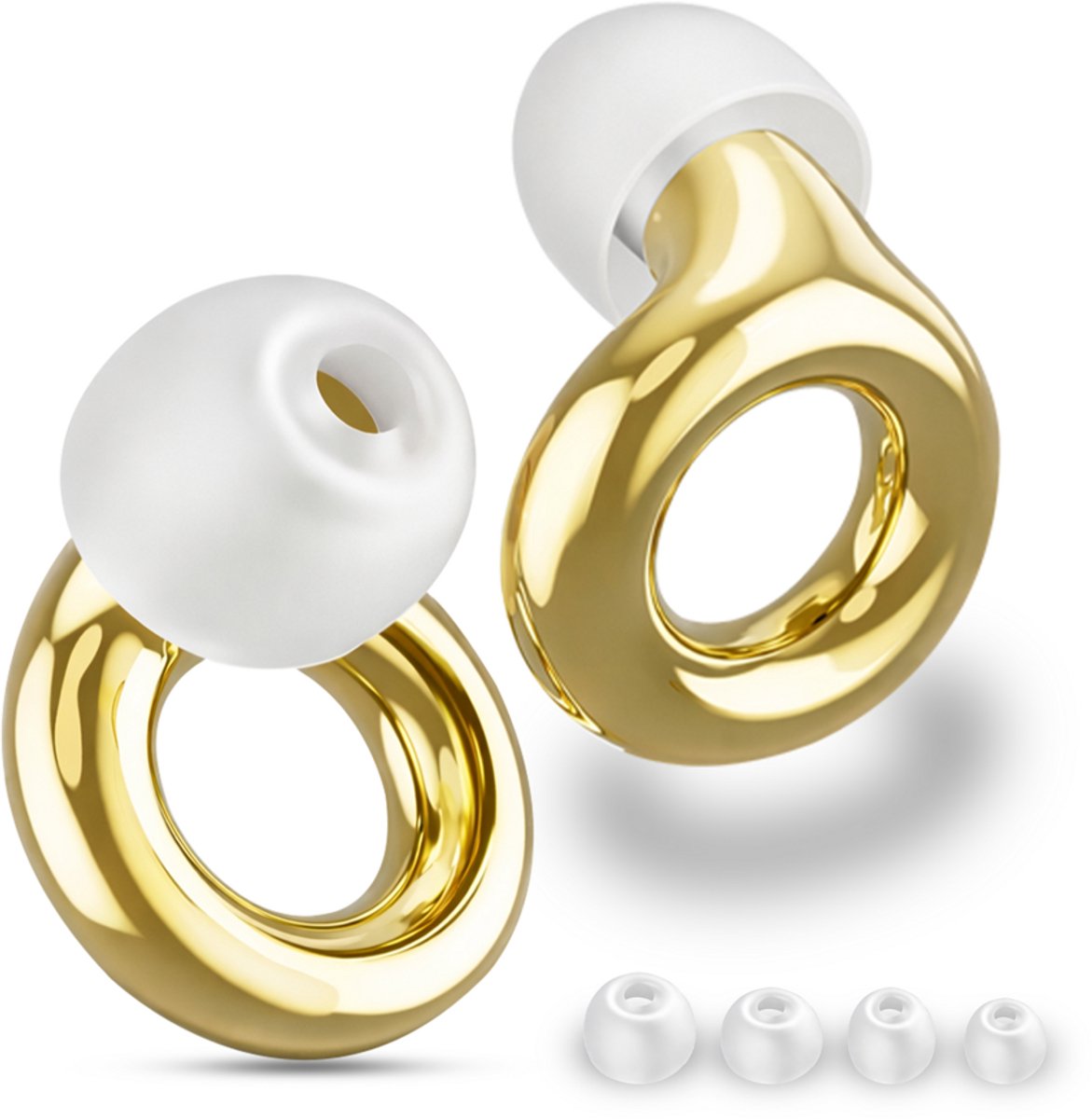 Nova Venture LunarPlugs – Loop Earplugs Style – 33dB Noise Reduction Earplugs – The Quiet Experience – Comfortabele Oordoppen – Goud