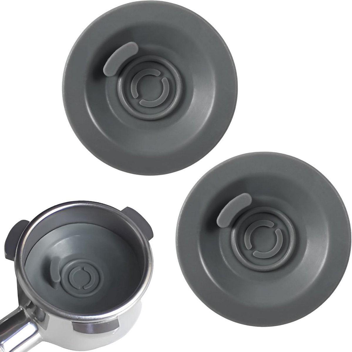 2 Stuks Universele Koffiemachine Reinigingsschijven voor 54mm Handvat