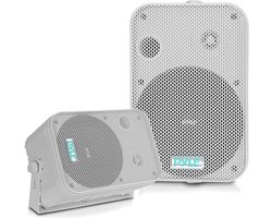 Pyle Speaker – 2-Way Speakers -Ceiling Speakers -Outdoor Speakers- Sturdy Universal Mount - 500 W- Suitable for Pool, Patio and Indoor Use-White
