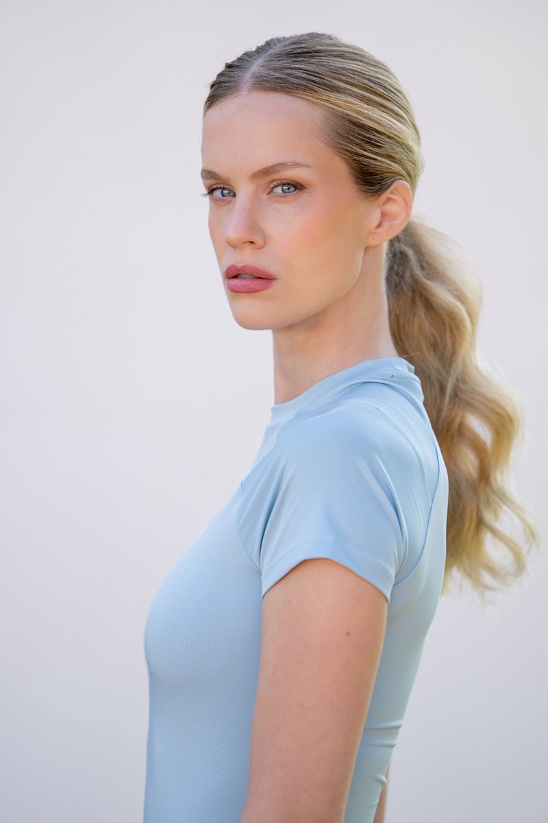 Equestrian Stockholm Shirt Equestrian Stockholm Dynamic Ice Blue Lichtblauw - S