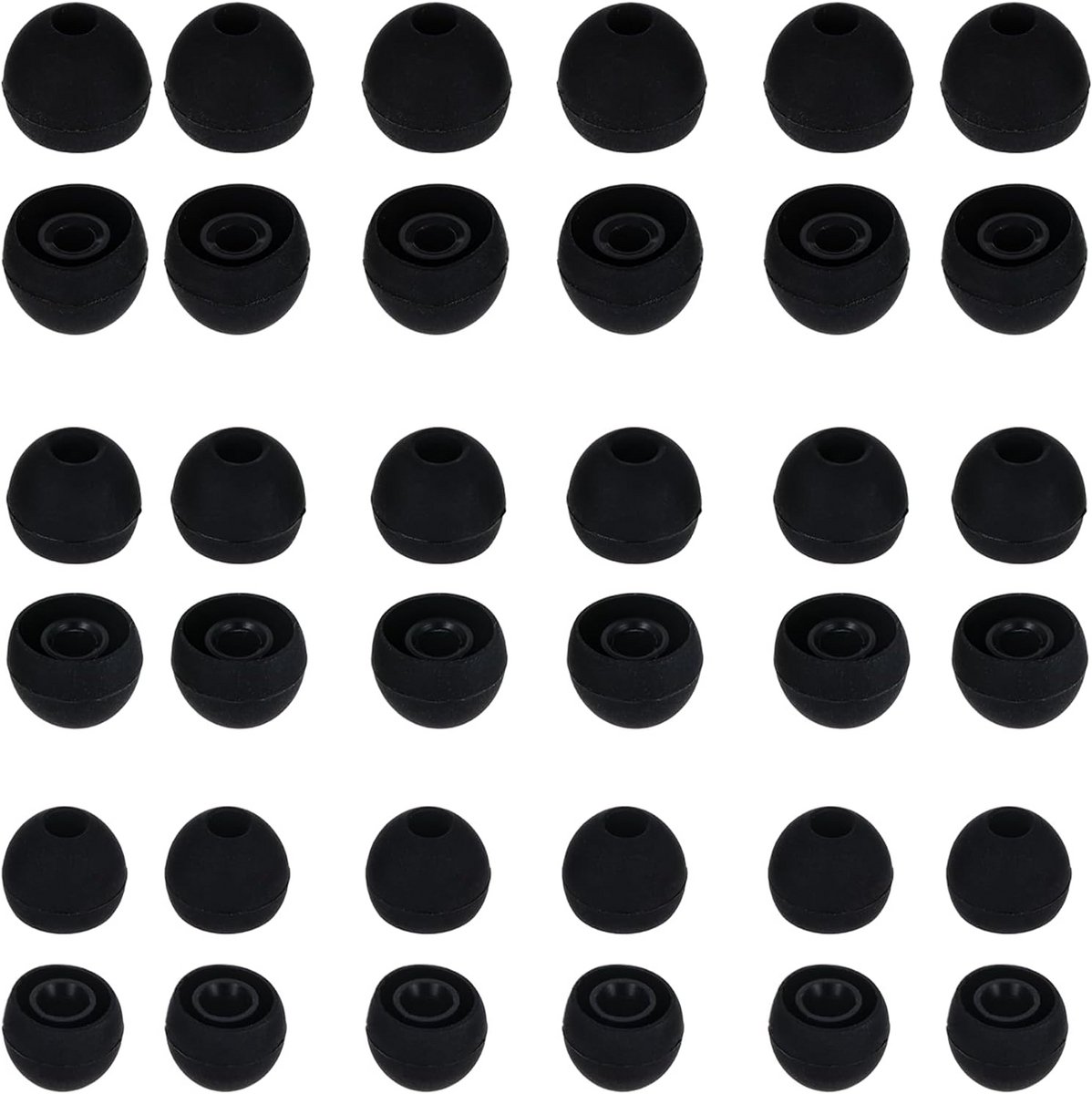 36 Stuks Universele Siliconen Oordopjes Set Vervanging voor In-Ear Hoofdtelefoons