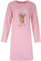 Temptation Dames Big Shirt - Lange Mouwen - Roze - Maat 4XL
