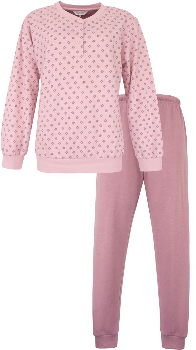 Tenderness Dames Pyjama - Fleece - Lange Mouwen - Roze