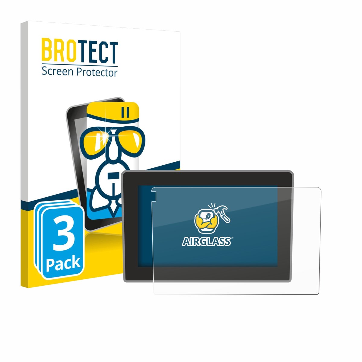 Screenprotector 3 Stuks voor Dynavin D9-55 Beschermglas transparant