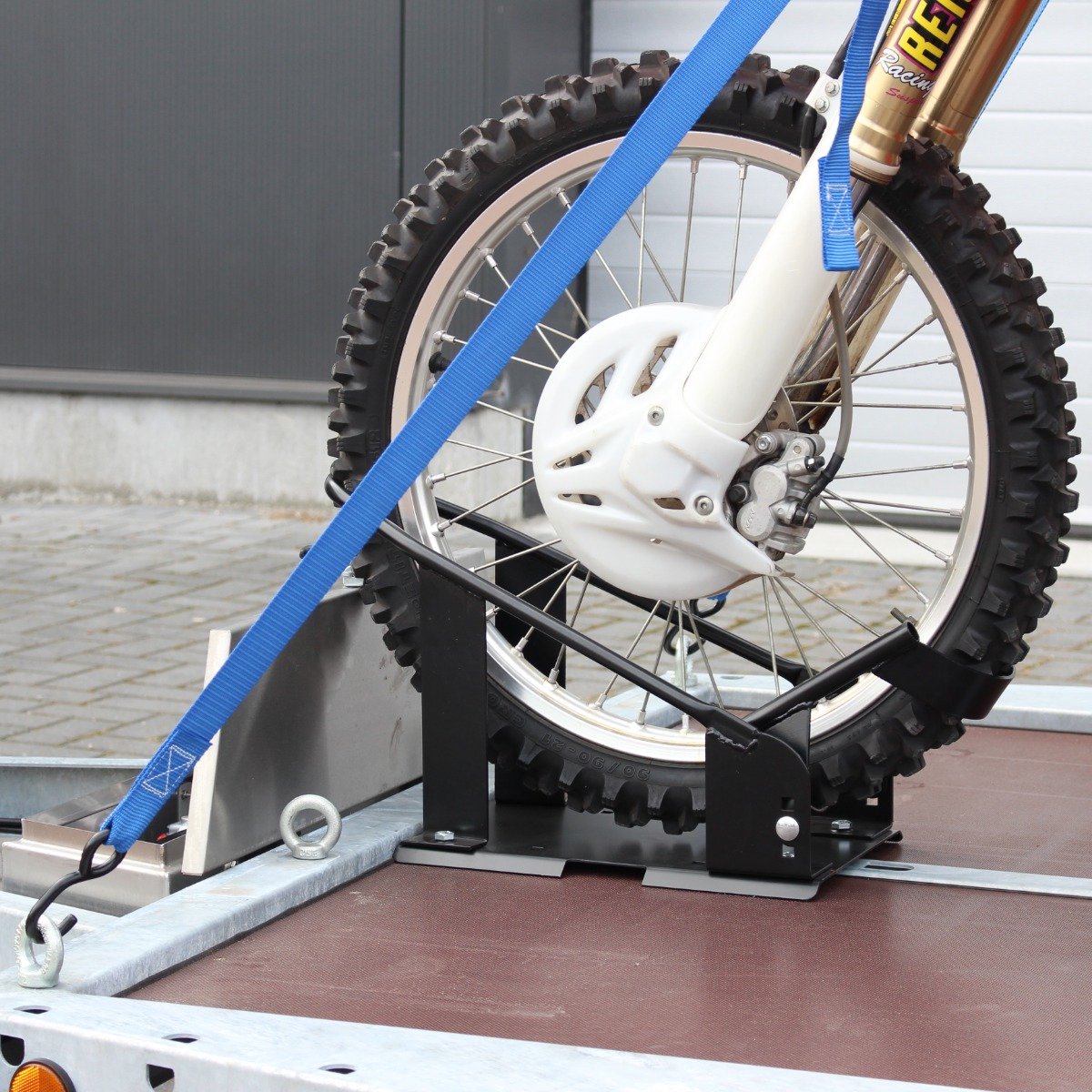 Datona® Motor Spanbanden Set - Voor Vervoer Op Aanhanger Of Bedrijfswagen - Max 400 kg - Lengte 2 m - Blauw – foto 6