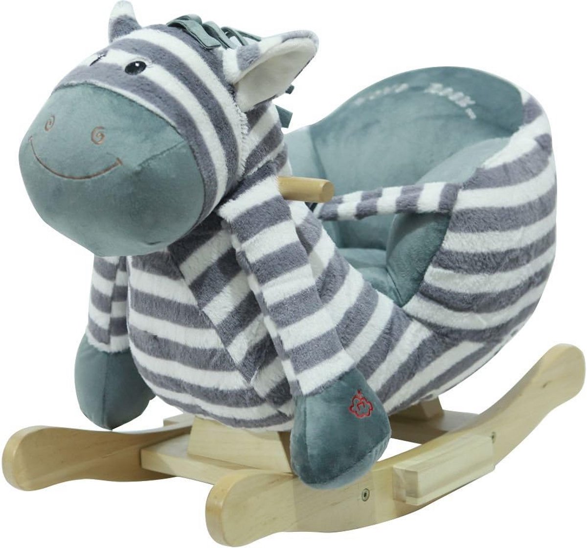 Zacht Schommeldier Zebra met Muziekfunctie voor Peuters