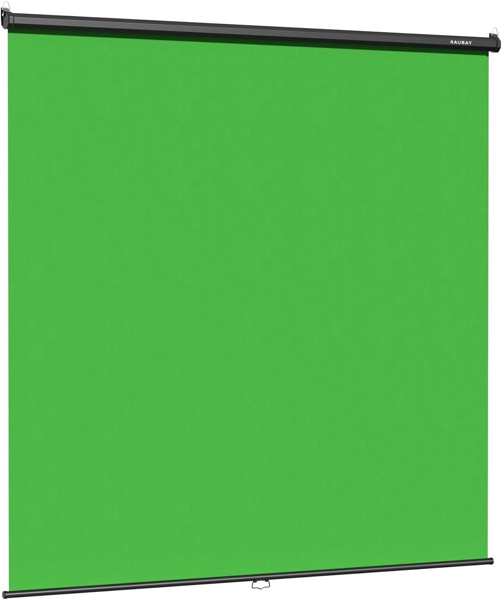 Intrekbaar Groen Scherm voor Streaming en Videoproductie - Chroma Key Achtergrond