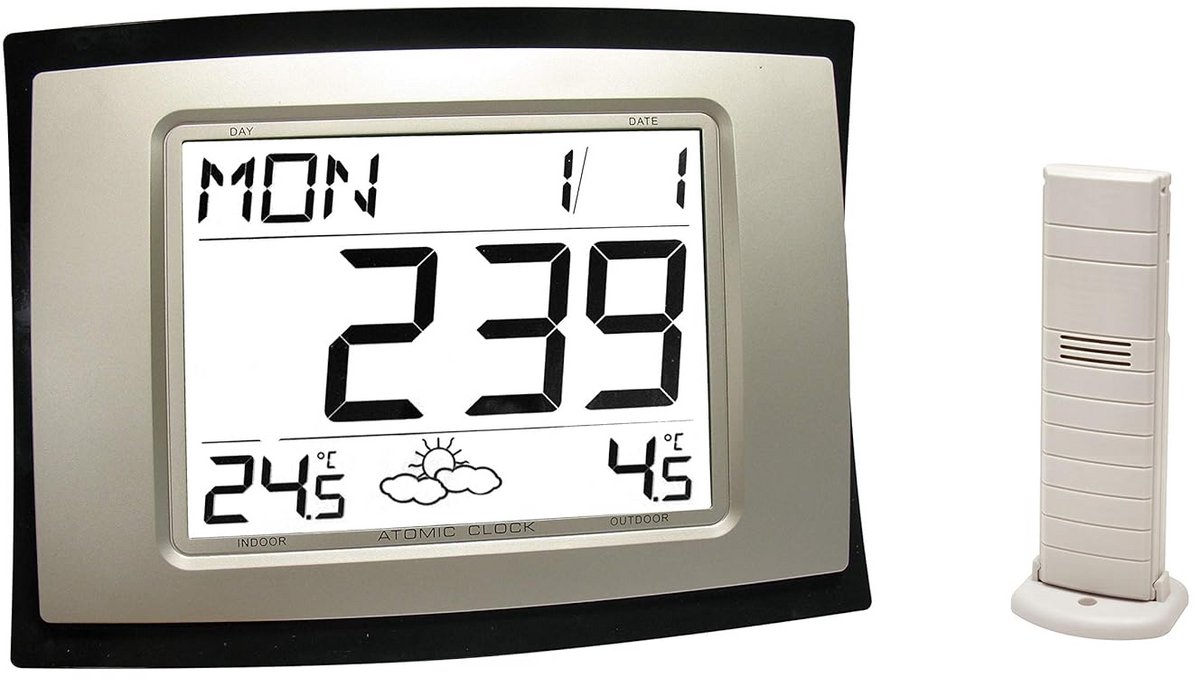 Digitale Weerstation met Binnen- en Buitenmeter | Wandmontage