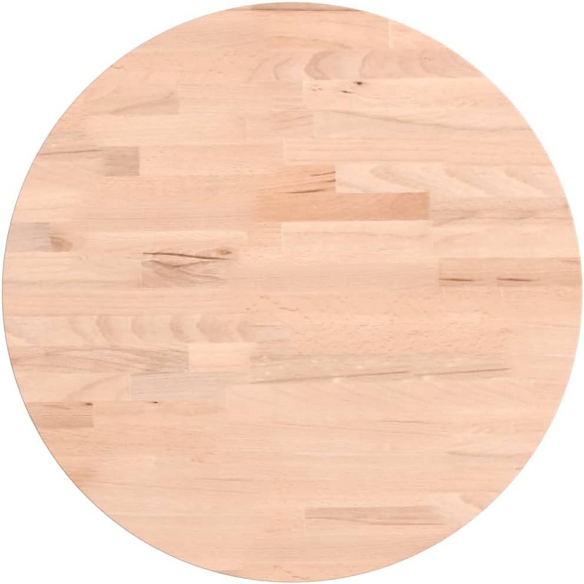 Ronde Tafelblad Massief Beukenhout 40x2,5 cm