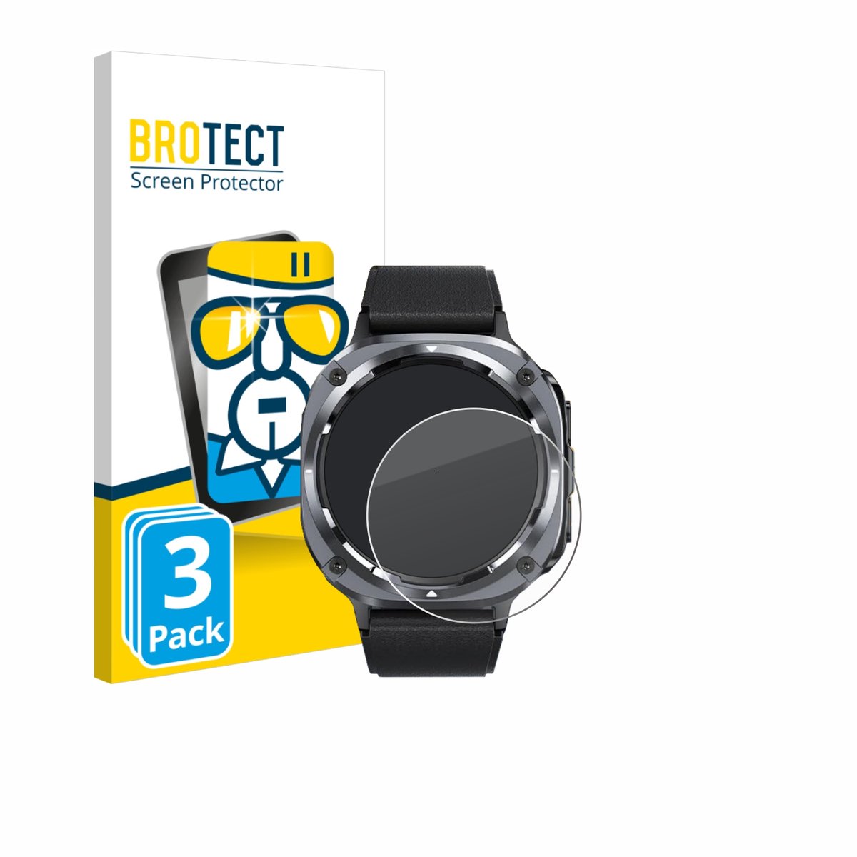 BROTECT - Glas Screenprotector voor TIMU S90 1.45" - Gehard Beschermglas 9H 3 Stuks