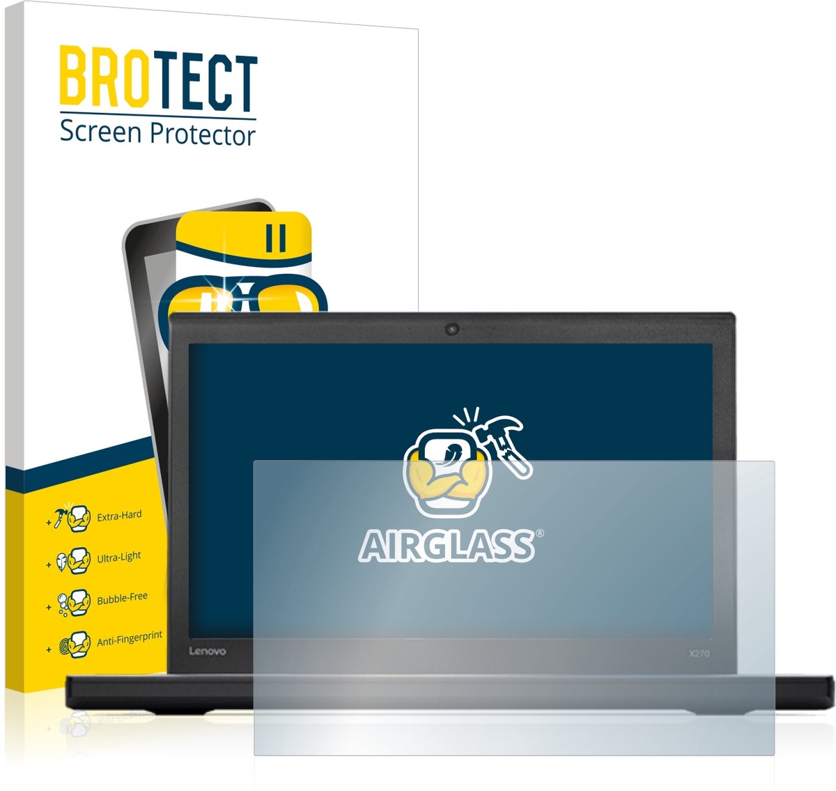 Screenprotector voor Lenovo ThinkPad X270 Beschermglas transparant