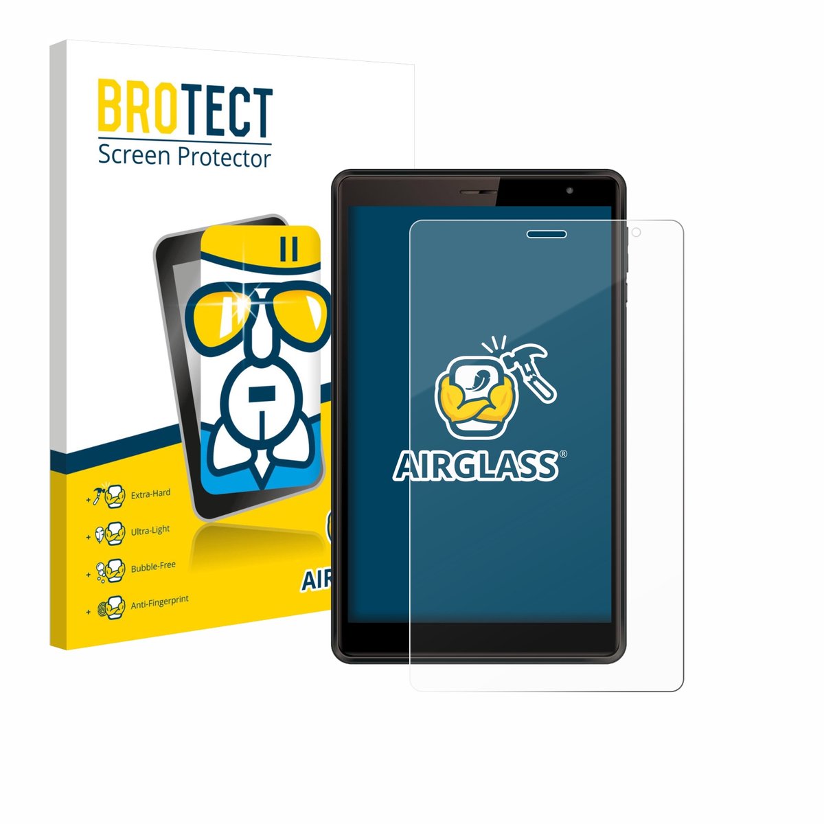 Screenprotector voor Logicom Tab 80 8" Beschermglas transparant