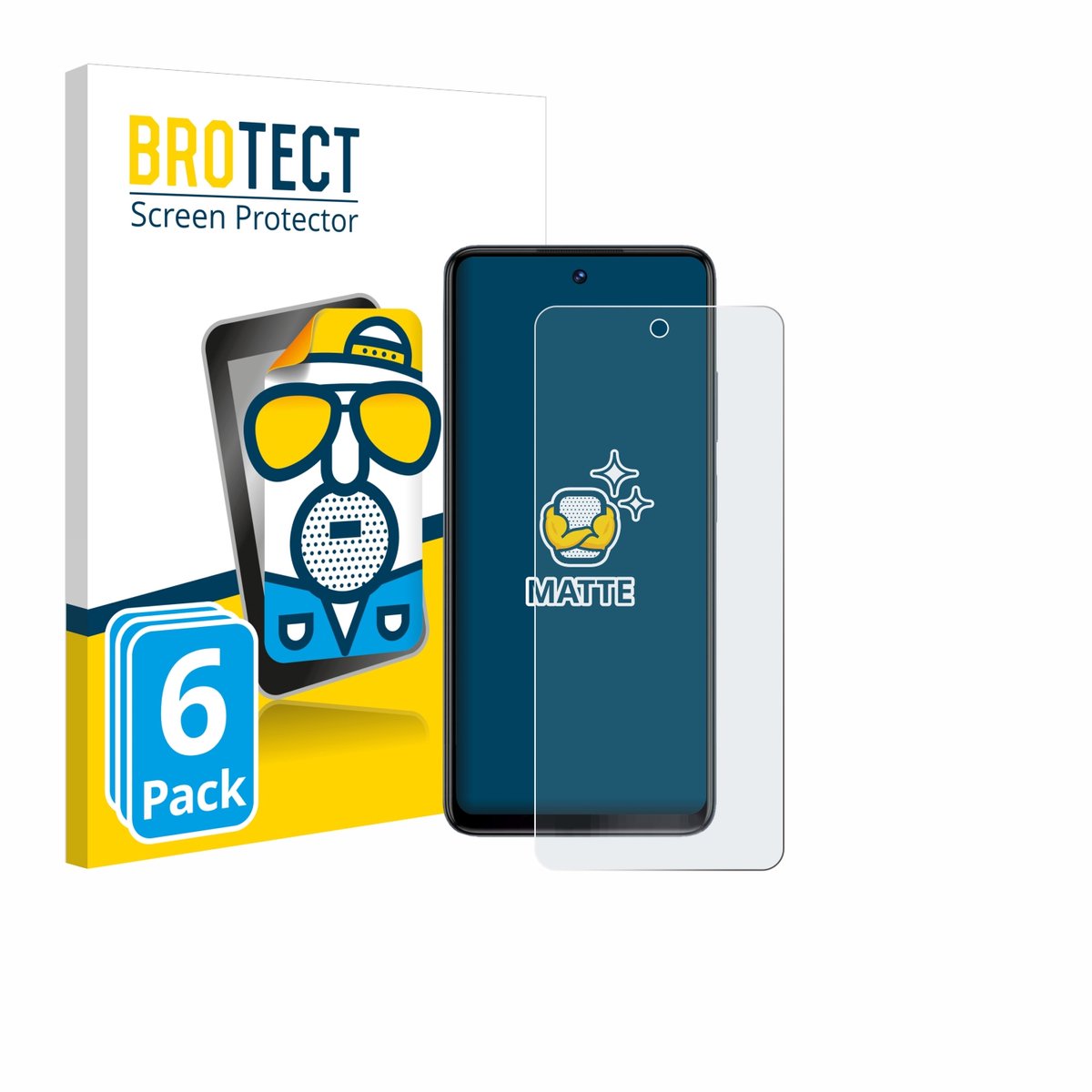 BROTECT - Screenprotector voor Philips S7710 Omni 10 - Folie Beschermfolie matte 6 Stuks