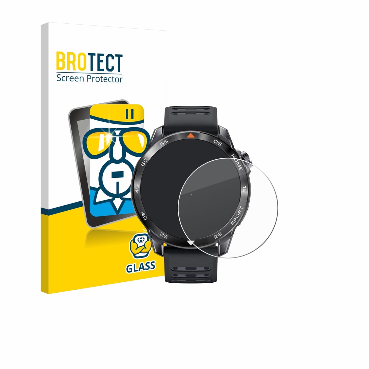 BROTECT - Glas Screenprotector voor Xiaomi Mibro GS Pro 2 - Gehard Beschermglas 9H