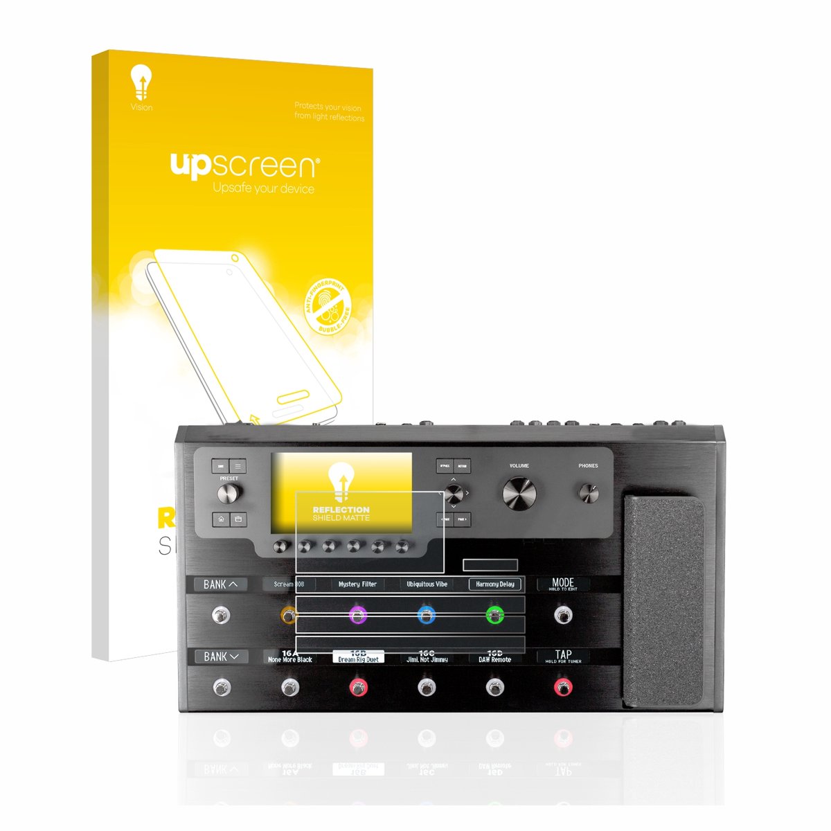 upscreen - Screenprotector voor Line 6 Helix Floor - Folie Beschermfolie anti glare matte