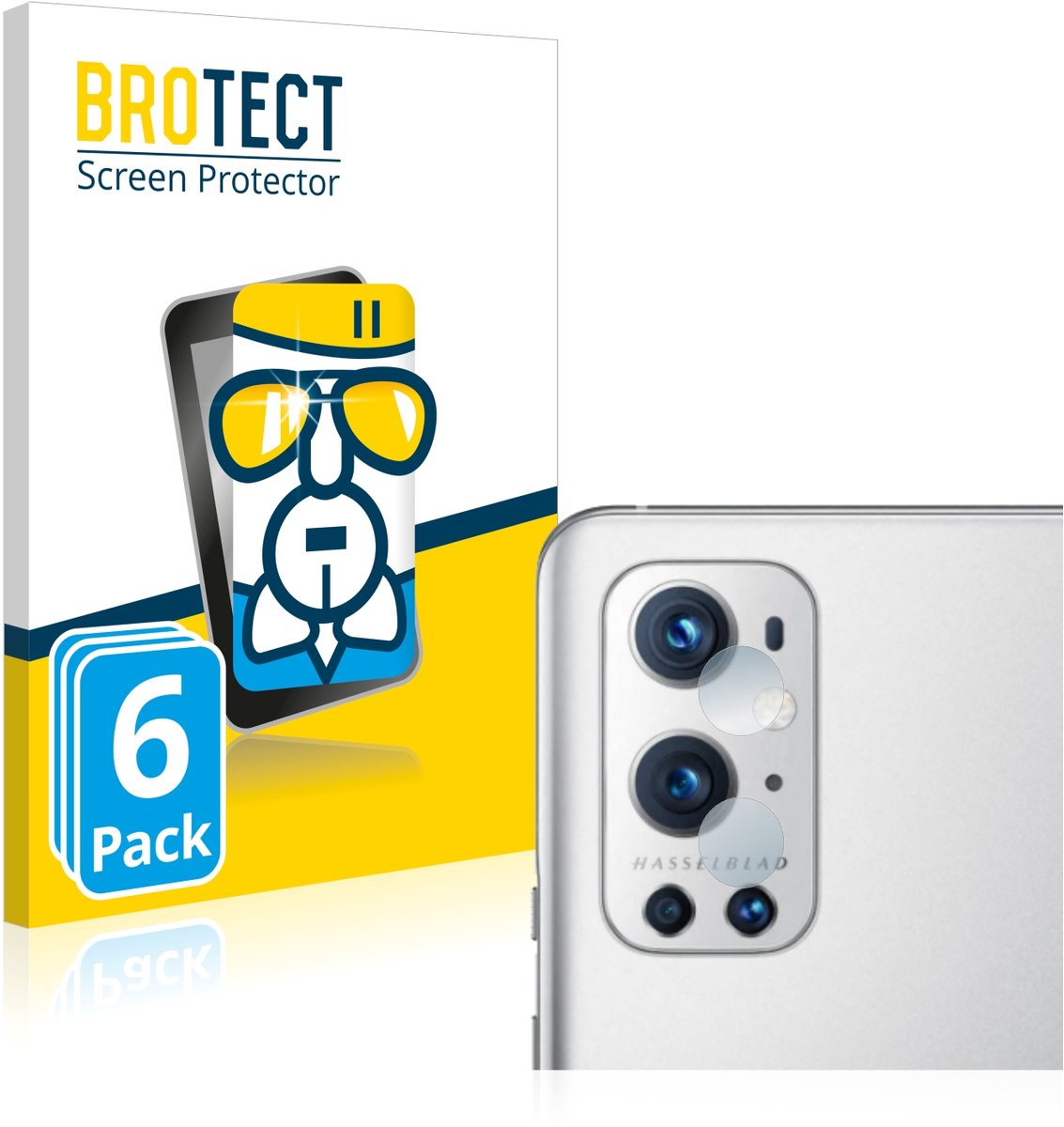 Screenprotector 6 Stuks voor OnePlus 9 Pro (ALLEEN Camera Lens) Beschermglas transparant