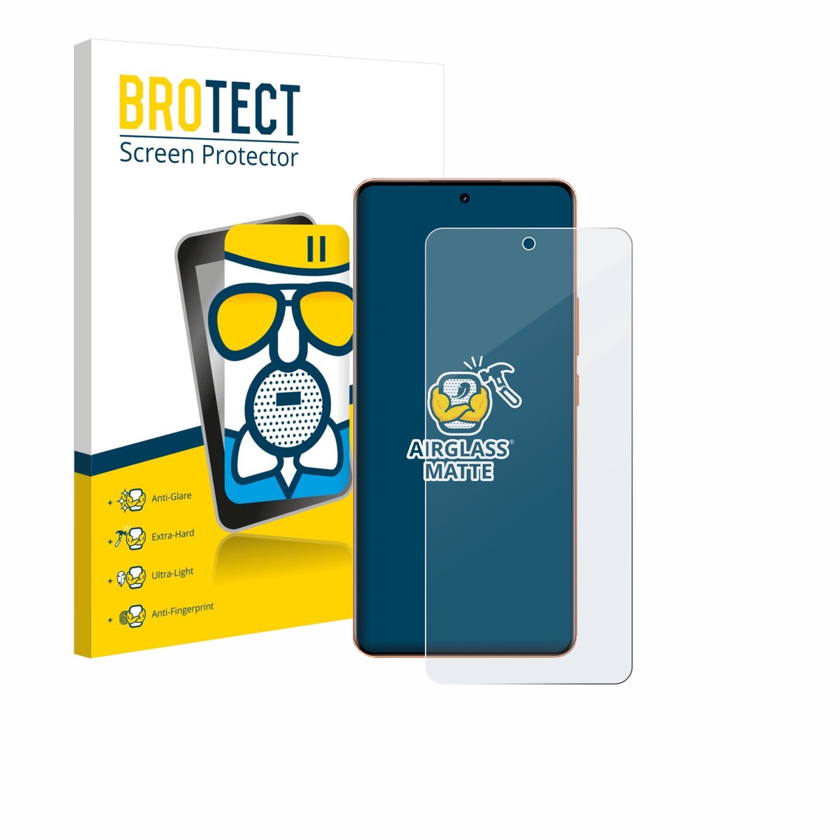 BROTECT - Screenprotector voor realme P4 Power - Folie Beschermfolie Beschermglas matte