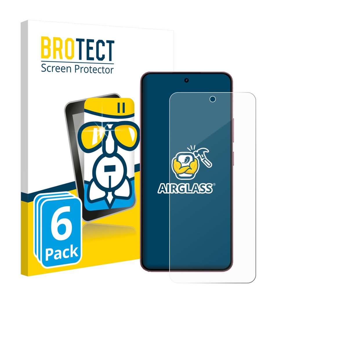 Screenprotector 6 Stuks voor realme P4 Beschermglas transparant