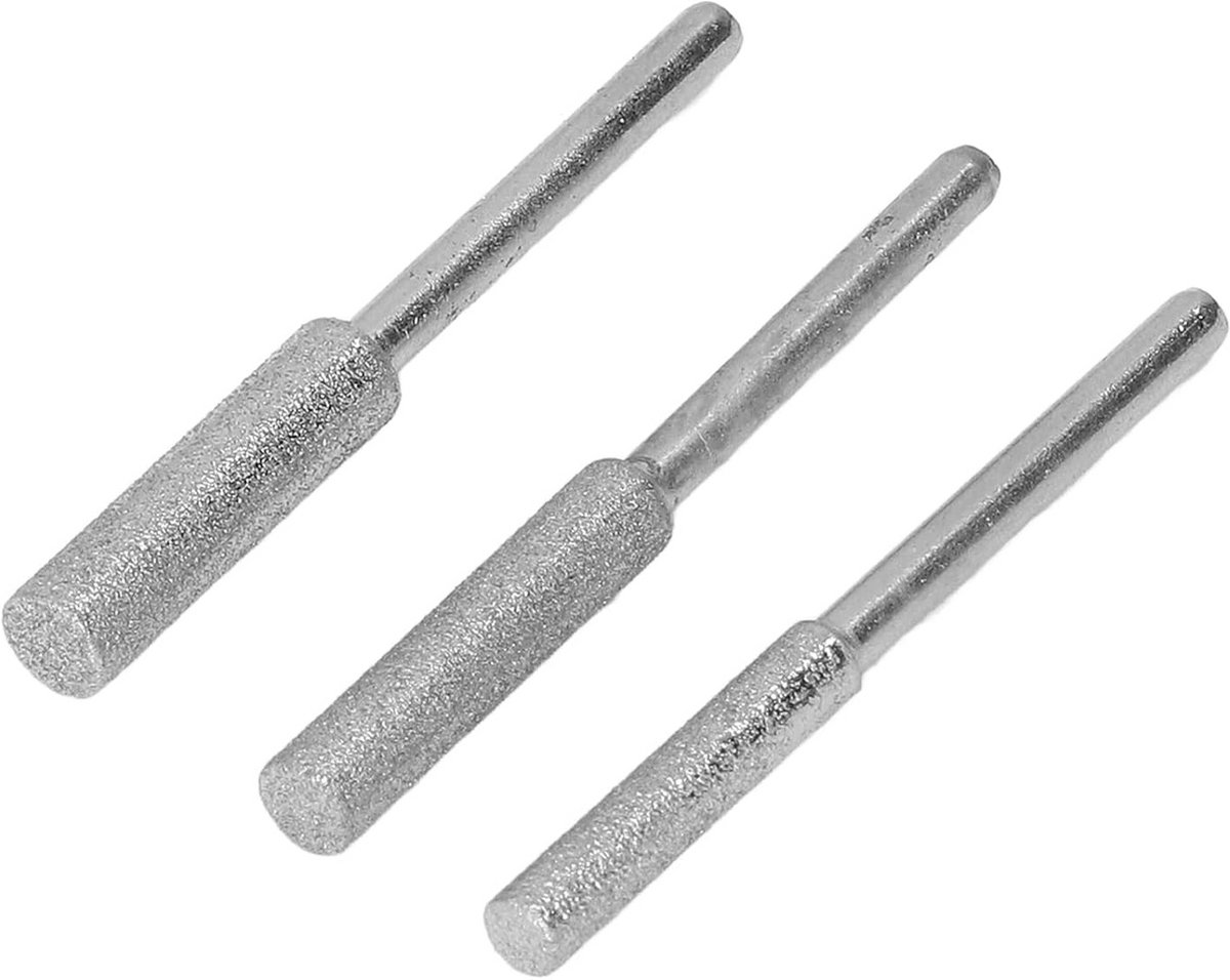 3-Delige Universele Kettingzaag Slijpbit Set (4.0, 4.8, 5.5mm) - Slijpsteen voor Elektrisch Gereedschap