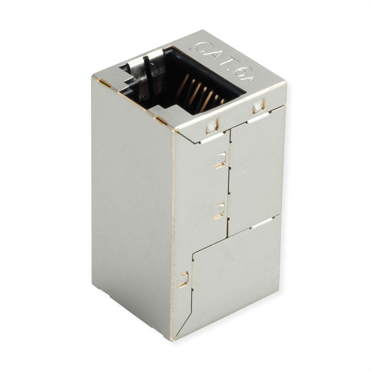ROLINE RJ-45-koppeling afgeschermd, Cat.6A (klasse EA), zilver