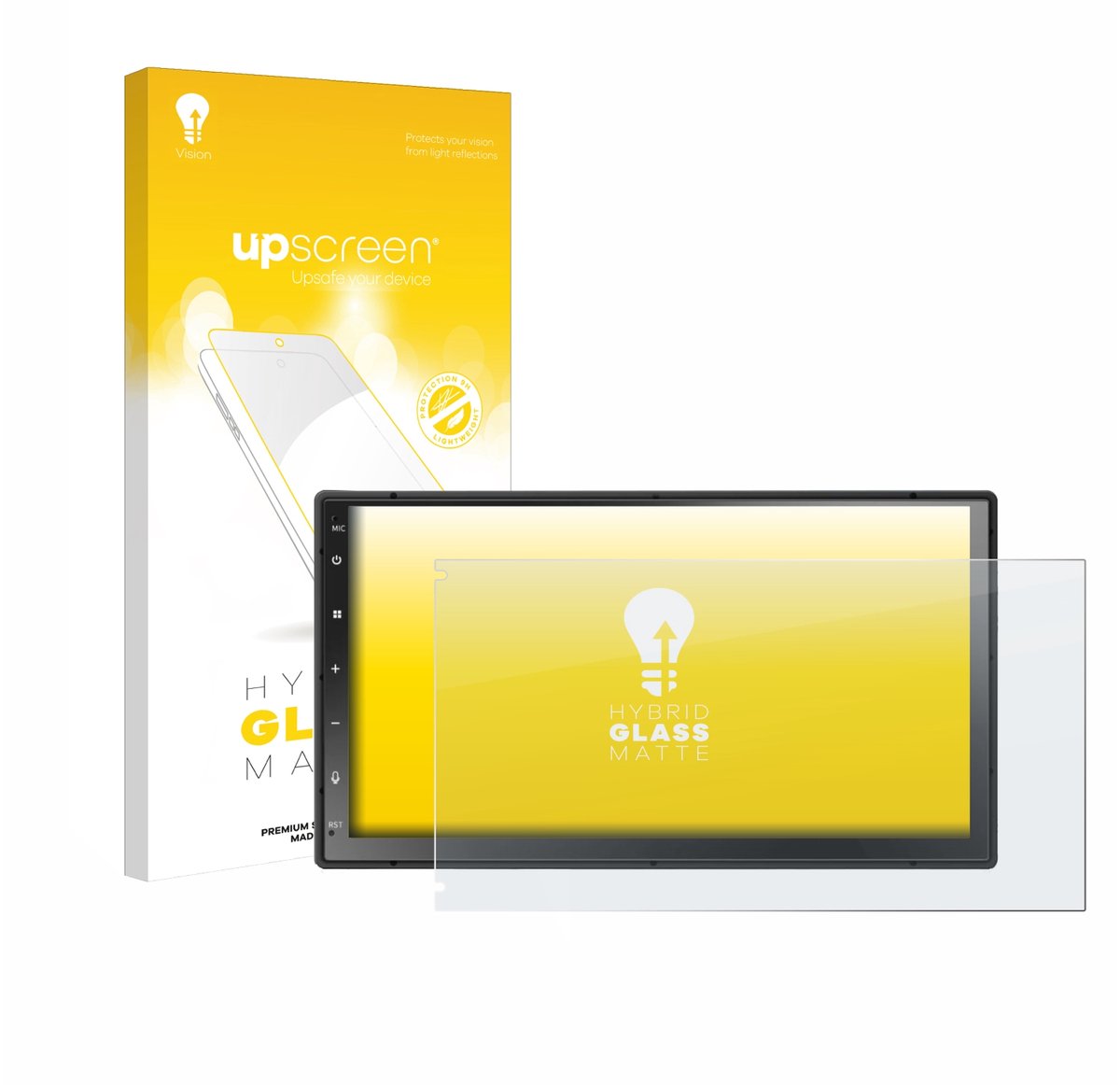 upscreen - Screenprotector voor Atoto A5L 7" - Folie Beschermfolie Beschermglas matte