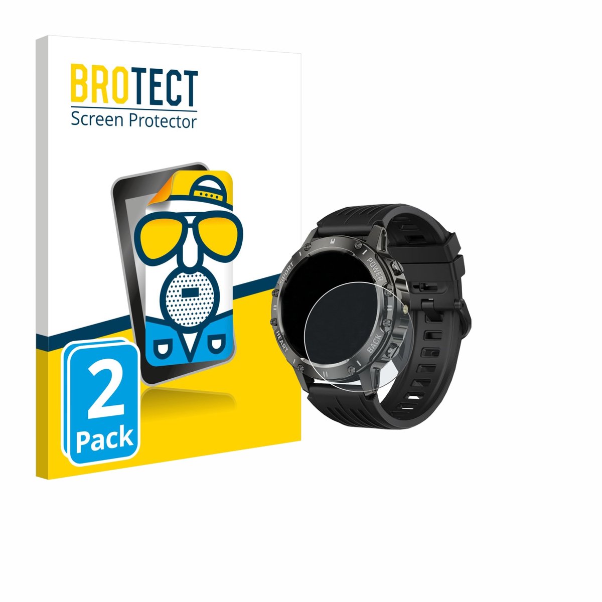 BROTECT - Screenprotector voor TIMU S81 1.39" - Folie Beschermfolie matte 2 Stuks