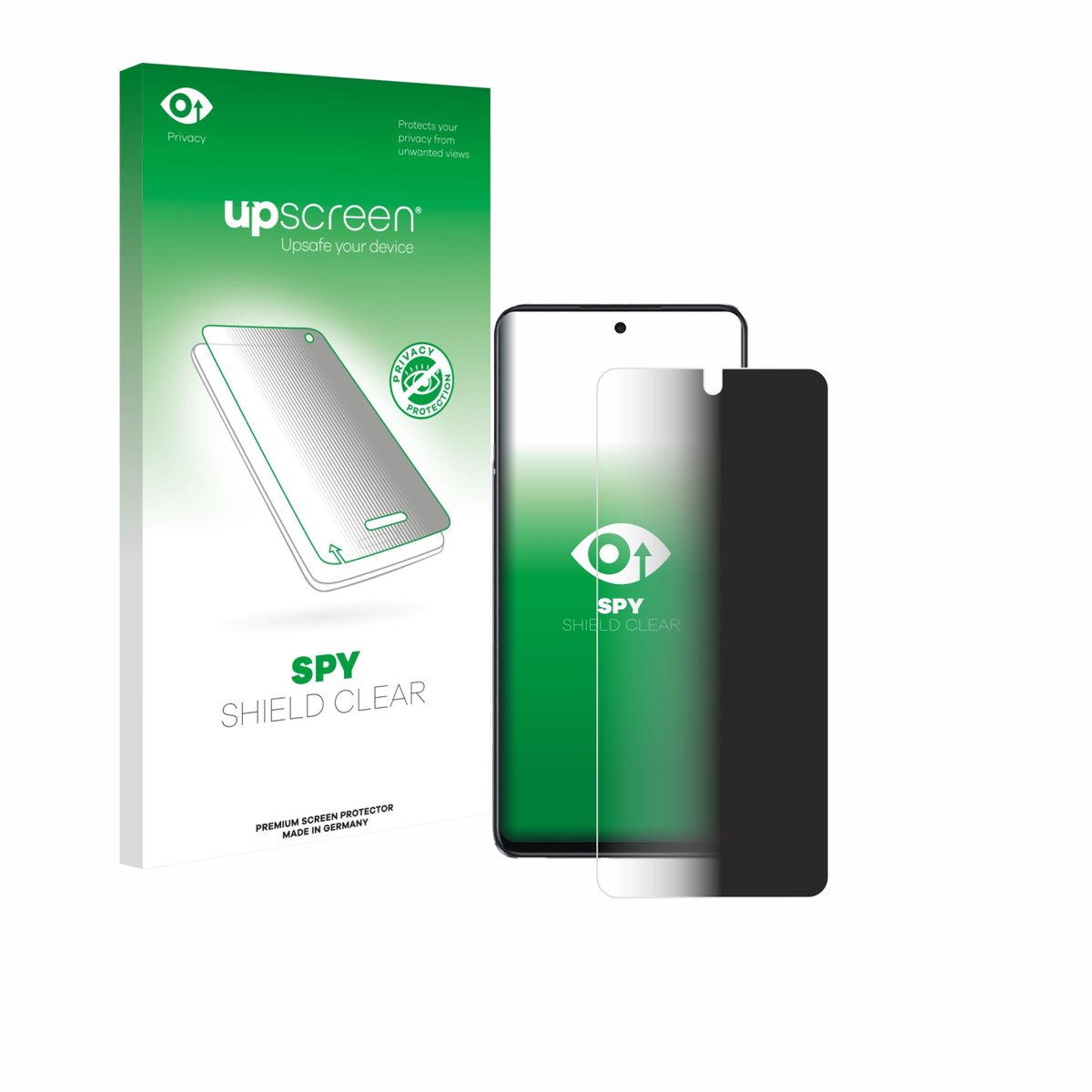 upscreen - privacy screenprotector voor Oppo A40 - Folie Beschermfolie Blauwlichtfilter